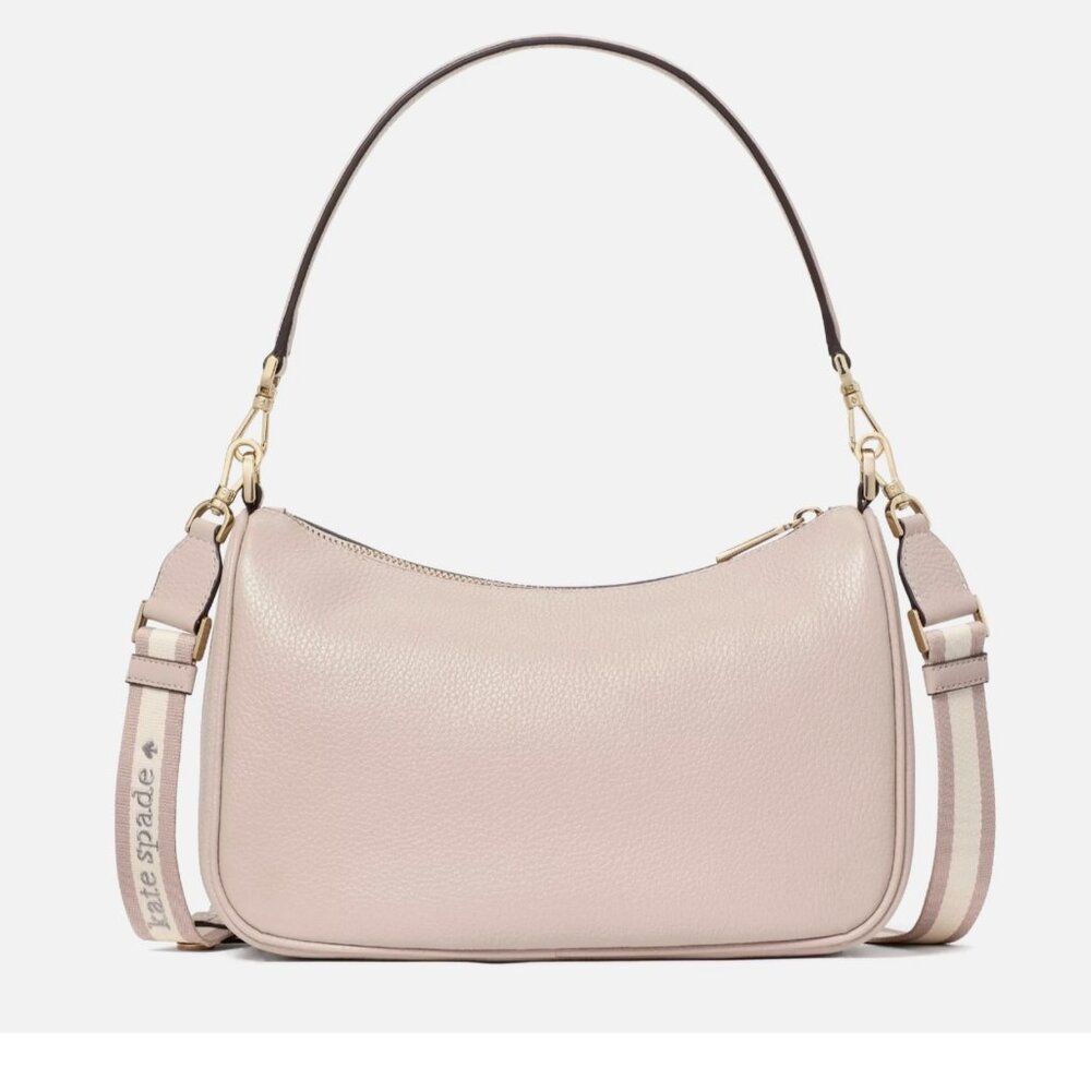 New Kate Spade Emma Medium Shoulder Bag Pebble Leather Cozy Grey - Picture 5 of 5